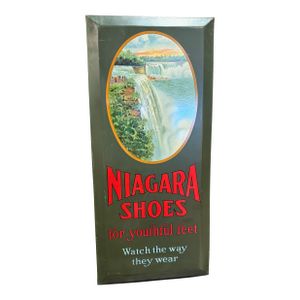 Vintage Niagara Shoes Tin Advertising Sign
