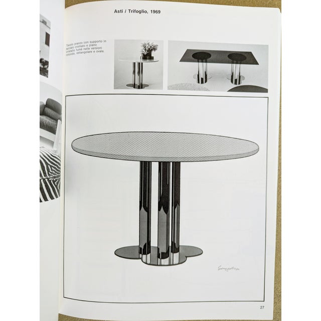 Vintage Round Smoked Glass and Chrome-Plated Trifoglio Table by Sergio Asti for Poltronova, 1969 For Sale - Image 6 of 13