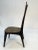 1950s Gothic Ebonized Back Side Chair With Original Vinyl Upholstery . For Sale - Image 5 of 13