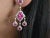 Natural diamond 1.43cts & ruby 4.42cts earring in 18k gold For Sale In New York - Image 6 of 18