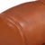 Orange A French Bulbous Croissant-Shaped Leather Chair, C. 1985. For Sale - Image 8 of 8