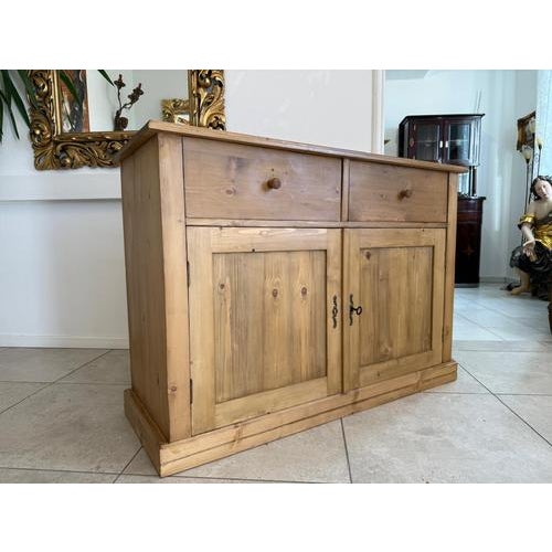 Brown Rustic Buffet in Softwood For Sale - Image 8 of 12