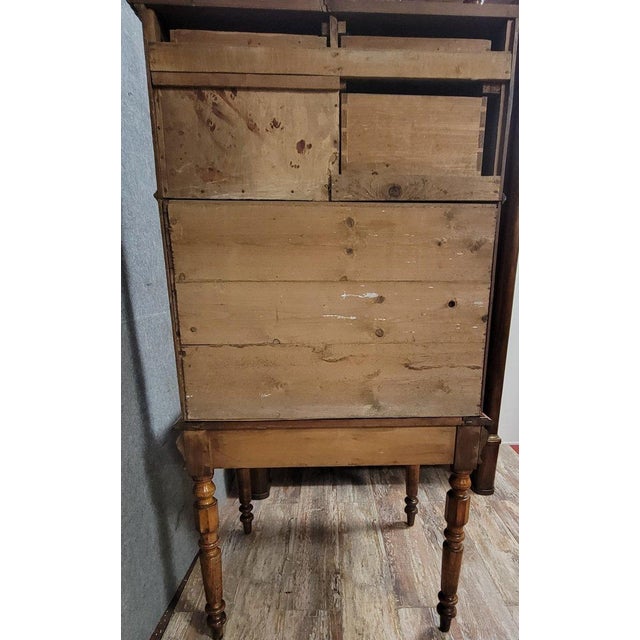 Napoleon III Tiered Desk in Pine For Sale - Image 5 of 6