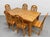 Mid Century Modern Scandinavian Solid Pine Dining Table + Drop Leaf Expandable, C. 1970's For Sale - Image 15 of 16
