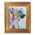 Impressionist Polar Bear Painting Including the Antiqued Gold Wood Frame For Sale