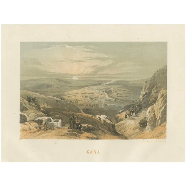 David Roberts, Cana Biblical Landscape in Southern Lebanon, 1862, Chromolithograph For Sale - Image 7 of 7
