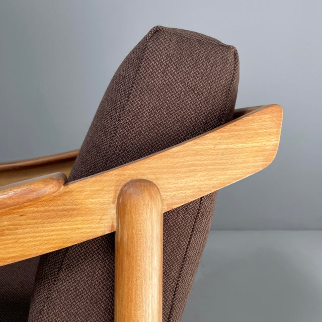 Mid-Century Modern Italian Loden Armchair by Vico Magistretti for Cassina, 1960s For Sale - Image 12 of 18