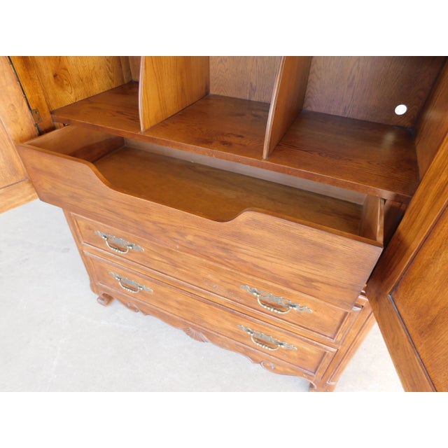 Drexel Heritage South of France Louis XV Style Wardrobe Chest For Sale - Image 16 of 16