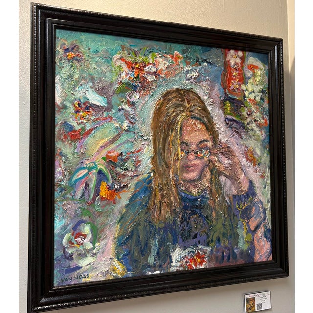 The Girl With Kaleidoscope Eyes, Oil Paintings, by Van Ness For Sale - Image 4 of 8