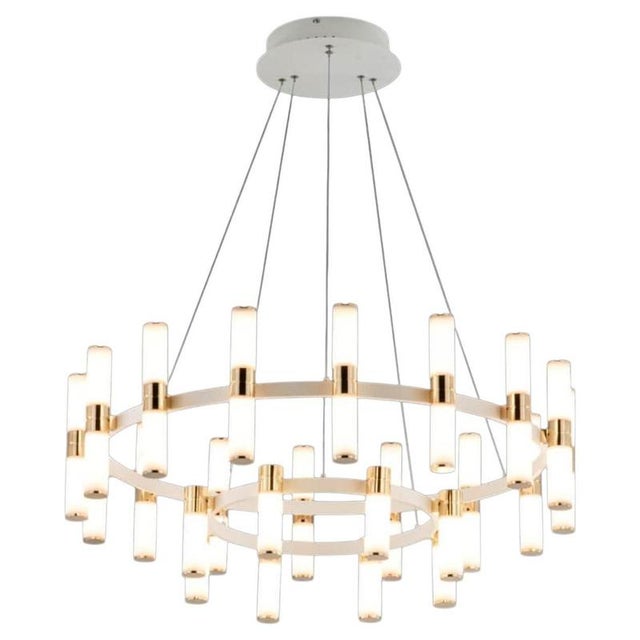 Gold Pioggia Di Luce Chandelier in Metal by Jago For Sale - Image 8 of 8