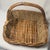 Contemporary Mid-Century Appalachian Split Oak & Hand-Twisted Willow Gathering Basket With Bentwood Handle For Sale - Image 3 of 12