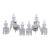 1980s Crystal Wall Sconces With Spear Crystals - A Pair For Sale