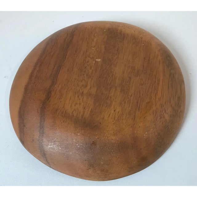 Vintage Divided Wooden Nut Bowl Chairish