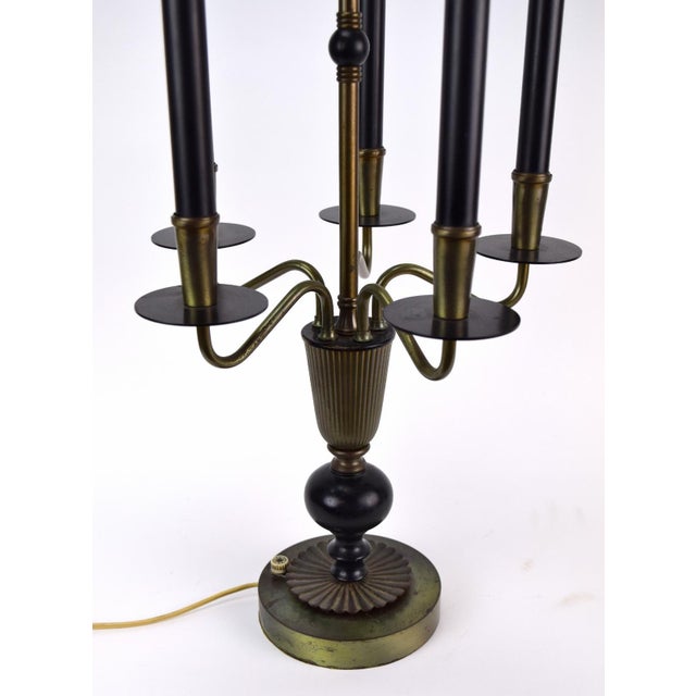 Tommi Parzinger Style Mid-Century Modern 5-Light Table Lamp For Sale - Image 4 of 7