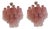 Bold Eclectic Pink Murano Chandeliers, Set of 2 For Sale