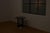 Black Fledermaus Side Table in Black Lacquered Wood with Metal Edge and Leather Glass Top by Josef Hoffmann for Wittmann, 1990s For Sale - Image 8 of 12