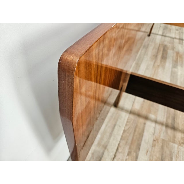 Black Mid-Century Walnut Double Bed, 1960 For Sale - Image 8 of 18