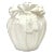 1980's Plaster White Tassel Floor Vase For Sale