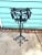 Vintage Black Wrought-Iron Scrollwork Pedestal Plant Stand For Sale - Image 4 of 7