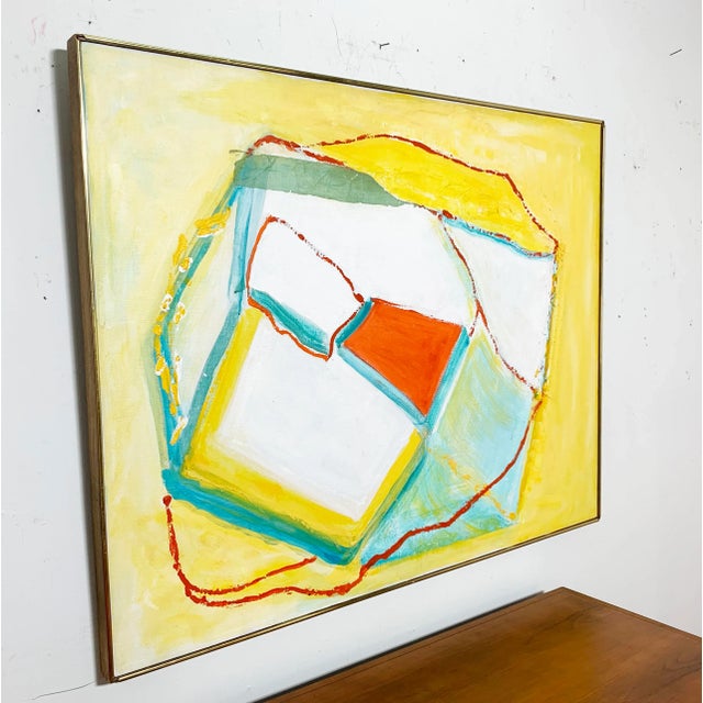 C. 1960s Abstract Modernist Painting Marked "Shozo No. 2" For Sale - Image 10 of 13