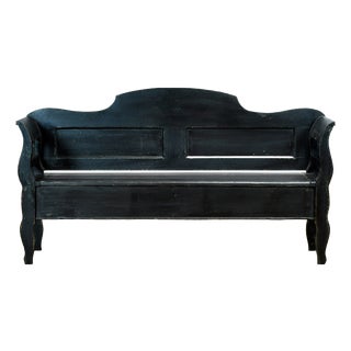 Antique Pine Drop-Top Bench, 1900s For Sale