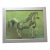 Horse Impressionism English Traditional Surrealism Green Original Oil Painting by Cleo Plowden For Sale