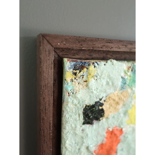 Contemporary 'Things Far and Near' Original Mini Abstract Oil Painting by British Artist Lloyd Durling, Framed For Sale - Image 6 of 10