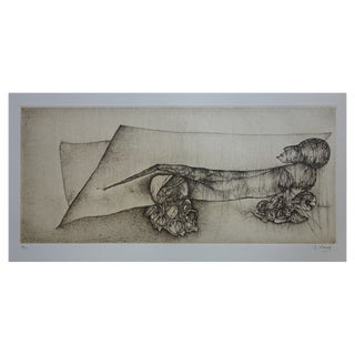 Fred Deux, The Dreamer, Original Etching For Sale