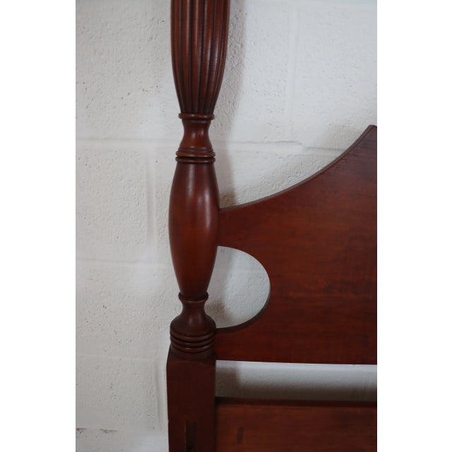 Traditional Eldred Wheeler Cherry Poster Headboard Queen For Sale - Image 3 of 7