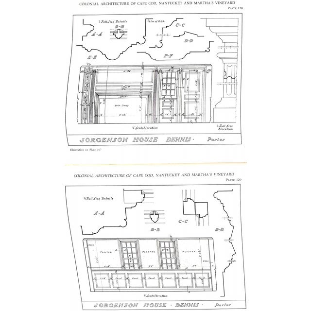 Black "Colonial Architecture of Cape Cod, Nantucket and Martha's Vineyard" 1932 Poor, Alfred Easton For Sale - Image 8 of 12