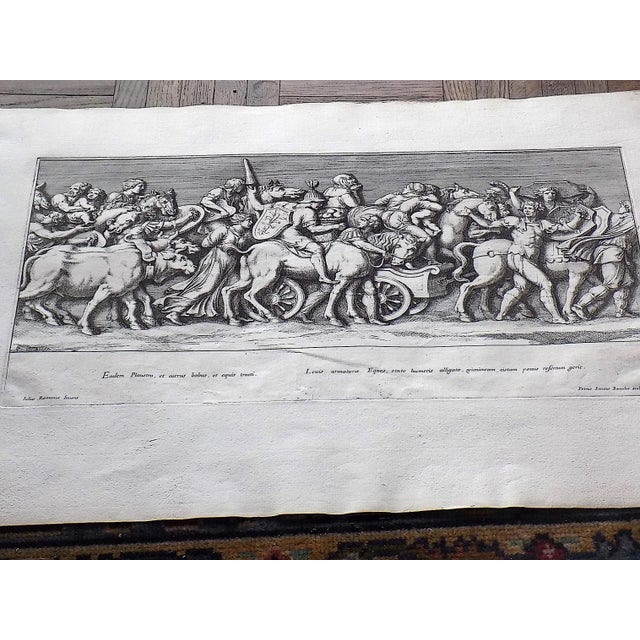 Art Deco Authentic Antique 17th C. Large Folio Size Roman Triumphal Bas Relief Copperplate Engravings - Set of 9 For Sale - Image 3 of 14