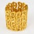 Claude Montana Modernist Gilt Metal Oversized Link Bracelet For Sale - Image 4 of 8