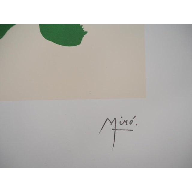 Joan Miró, Surrealist Couple, Signed Lithograph For Sale - Image 5 of 6