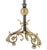 19h Century Cast Polished Brass Tripod Base Adjustable Height Oil Flor Lamp MINT For Sale - Image 13 of 17