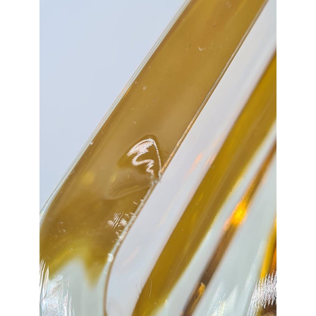 1970s Murano Sommerso Ashtray Amber Art Glass, Italy, 1960s For Sale - Image 5 of 11