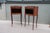 Wood 1950s Set of Two French Louis XV Style Side Tables Nightstands. For Sale - Image 7 of 13