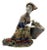 Chinese Porcelain Miao Tribal Dressing Basket Lady Figure For Sale