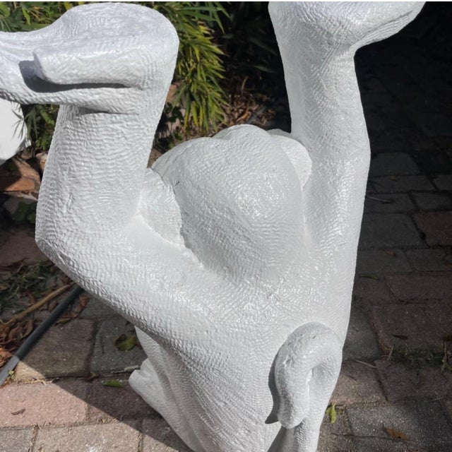 Mid 20th Century 1970s Monkey Form Composite & Glass Console Sofa Table For Sale - Image 5 of 12