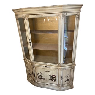 1980s Chinoiserie China Cabinet by Jasper Cabinet For Sale