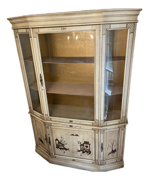 1980s Chinoiserie China Cabinet by Jasper Cabinet