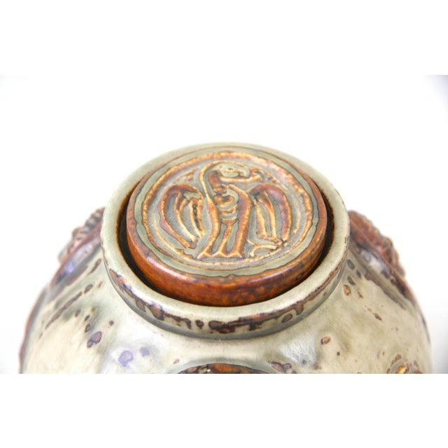 Ceramic Mid 20th Century Royal Copenhagen Decorative Lidded Jar For Sale - Image 7 of 10