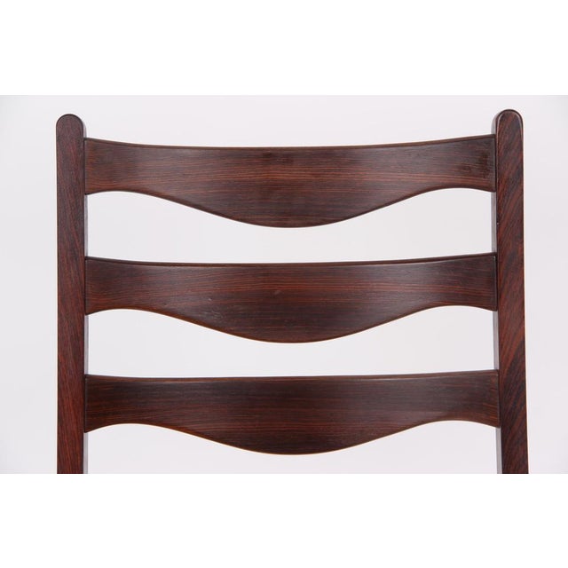 Dining Room Chairs in Rosewood by Arne Wahl Iversen, Denmark, 1970s, Set of 4 For Sale - Image 9 of 18