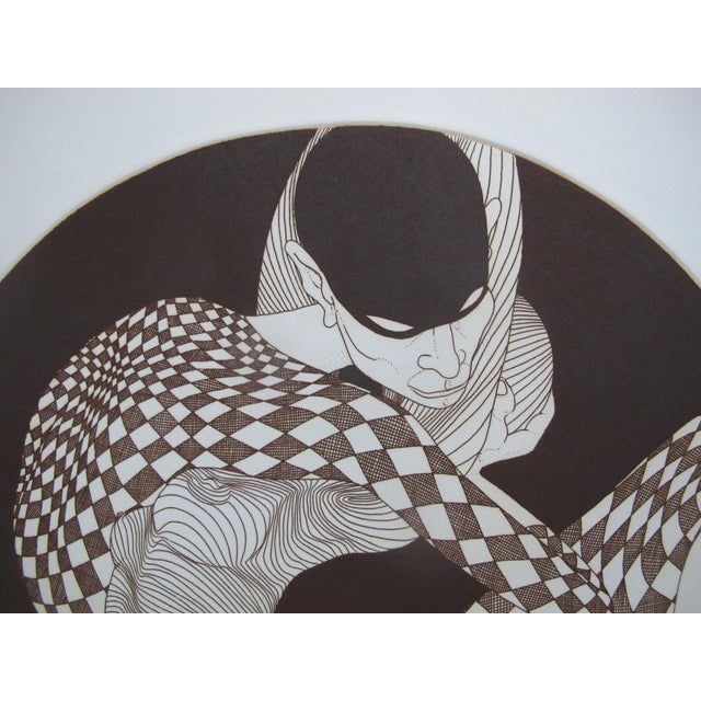 Guillaume Azoulay Le Baiser the Kiss Signed Limited Edition Harlequin Print For Sale - Image 4 of 12