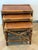 1950s Vintage 1950s Rattan & Mahogany Nesting Tables, Set of Three For Sale - Image 5 of 10