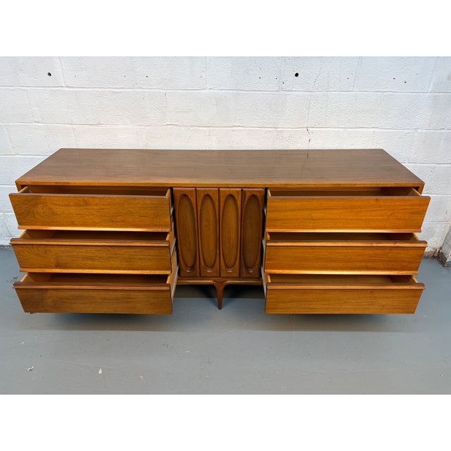 1960s Mid-Century Sculptural Walnut Dresser For Sale - Image 11 of 16