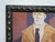 Contemporary Expressionist Man in Tan Coat Portrait Painting For Sale - Image 4 of 6