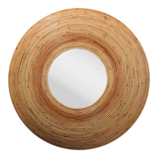 Koa Rattan Mirror For Sale