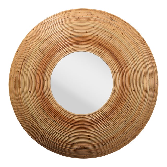 Koa Rattan Mirror For Sale