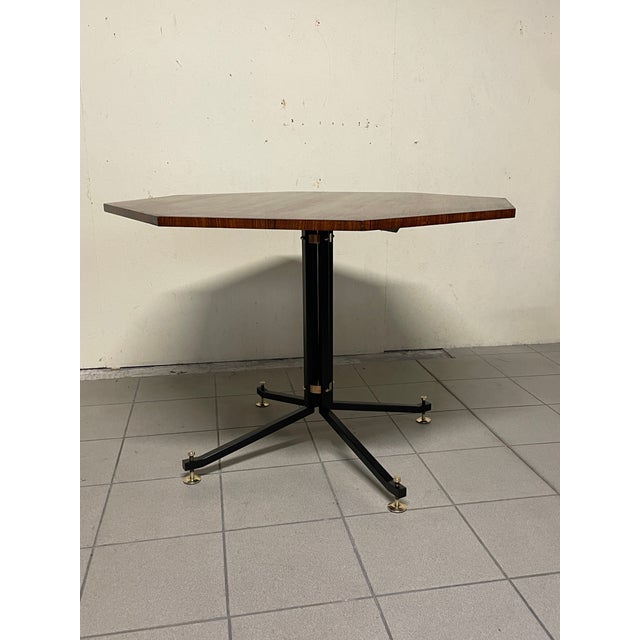 Vintage Table in Wood and Iron by Ico Parisi for Brugnoli Mobili Cantù, 1955 For Sale - Image 16 of 18