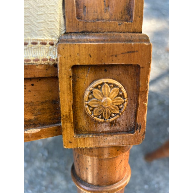 Mid-Century Louis XVI Revival Bergère Armchairs - A Pair For Sale - Image 12 of 17